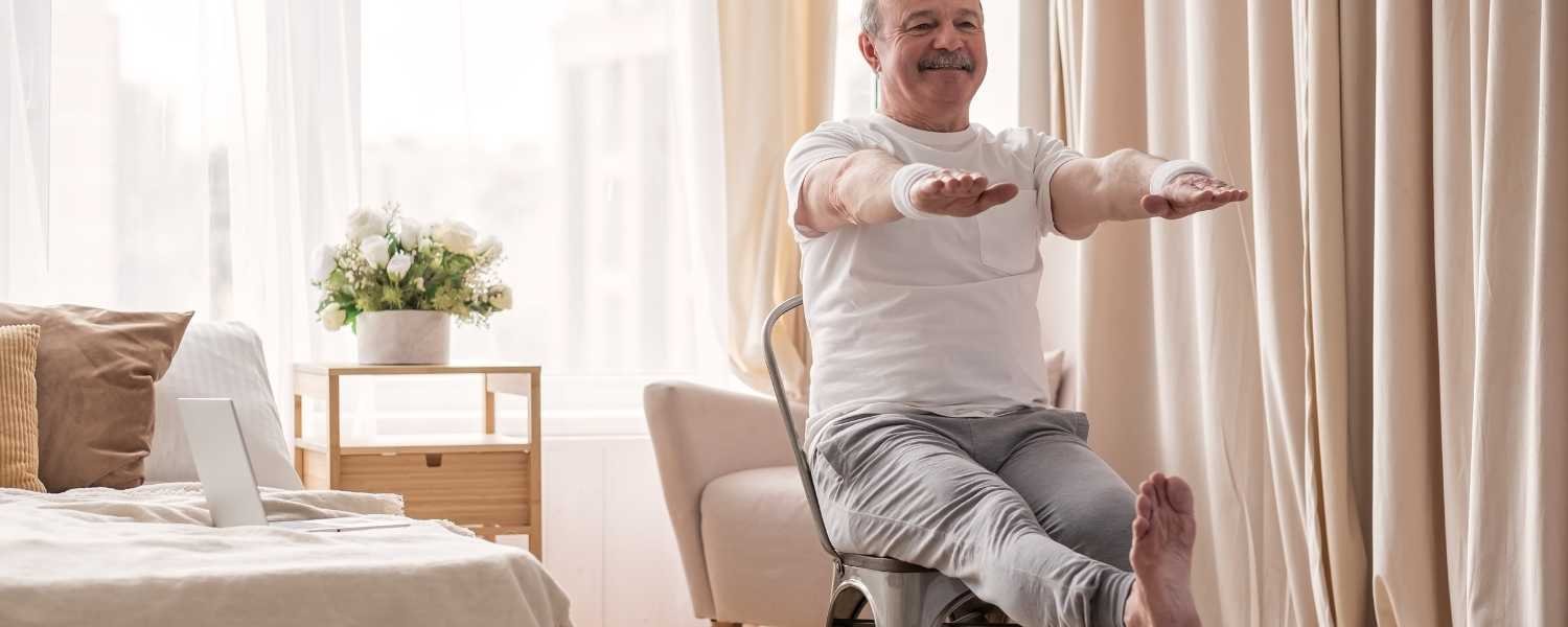 Chair yoga poses for older adults