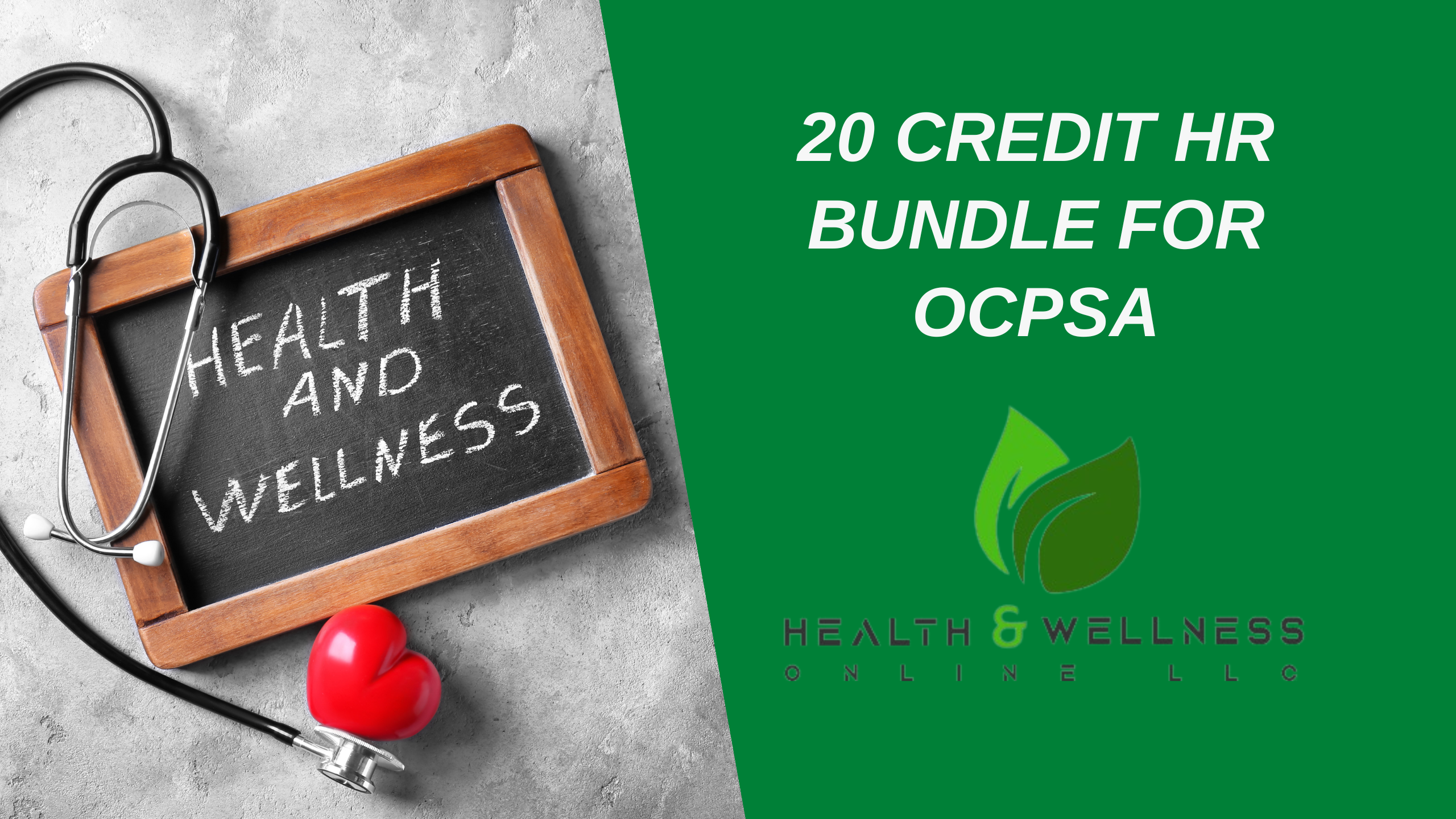 Contains 6 Health and Wellness Online Courses covering 20+ CE Credit Hours